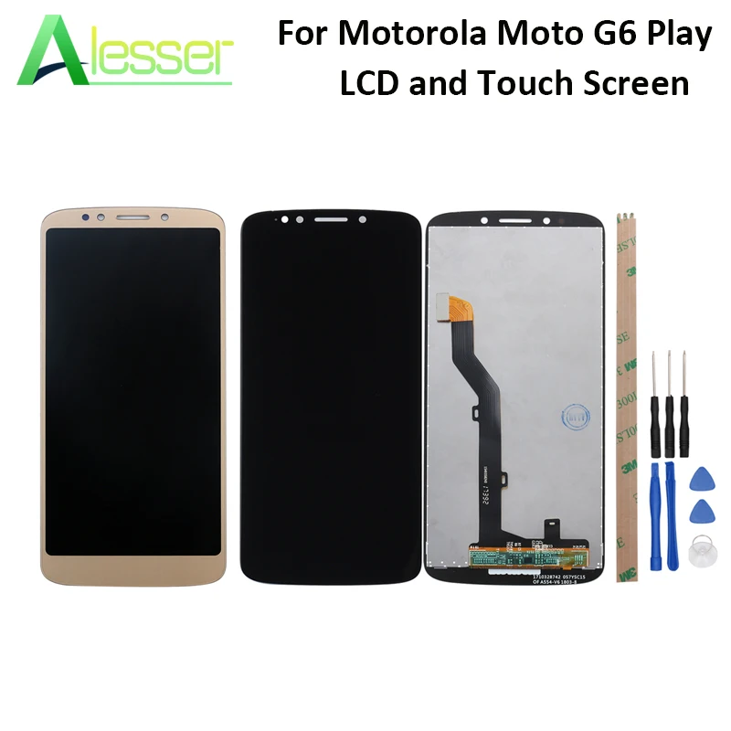 

Alesser For Motorola Moto G6 Play LCD XT1922-1 XT1922-2 XT1922-3 XT1922-4 XT1922-5 Display And Touch Screen 5.7'' With Tools