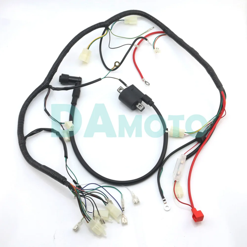 Полный Жгут проводов ткацкий станок катушка зажигания CDI D8EA для 150cc 200cc 250cc 300cc Zongshen