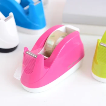 

Deli Stationery Portable Candy Color Tape Holder Adhesive Tape Seat Tape Cutter Tape Dispenser Dispensador Cinta Adhesiva