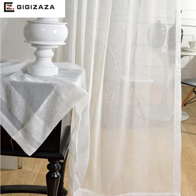 M. John Blanc Jacquard Voile Rideaux pour Salon GIGIZAZA Tringle ... M. John Blanc Jacquard Voile Rideaux pour Salon GIGIZAZA Tringle ...
