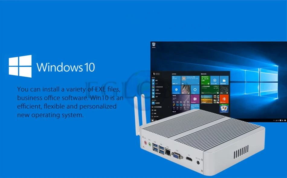 Intel Core i5 7300U i3 7100U Eglobal Small Computer 7th Gen Kaby Lake Win10 безвентиляторный мини-ПК 4 К HTPC minipc Nuc HD Графика 620
