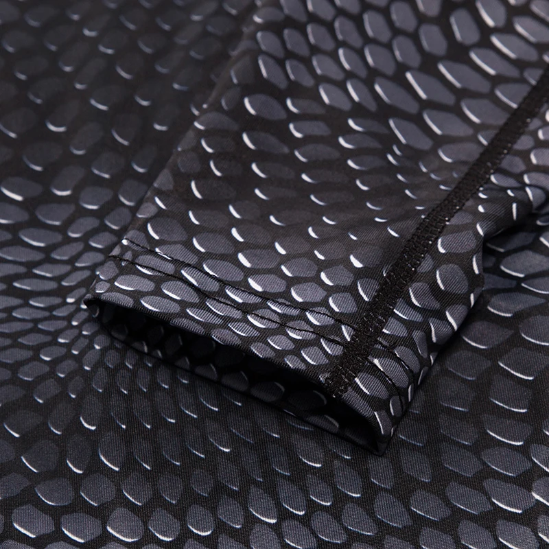 MMA Fitness Running Shirt Men Rashguard sportswear Male Long Sleeve Gym T-Shirt Crossfit Bodybuilding Men snake Print 3D T Shirt