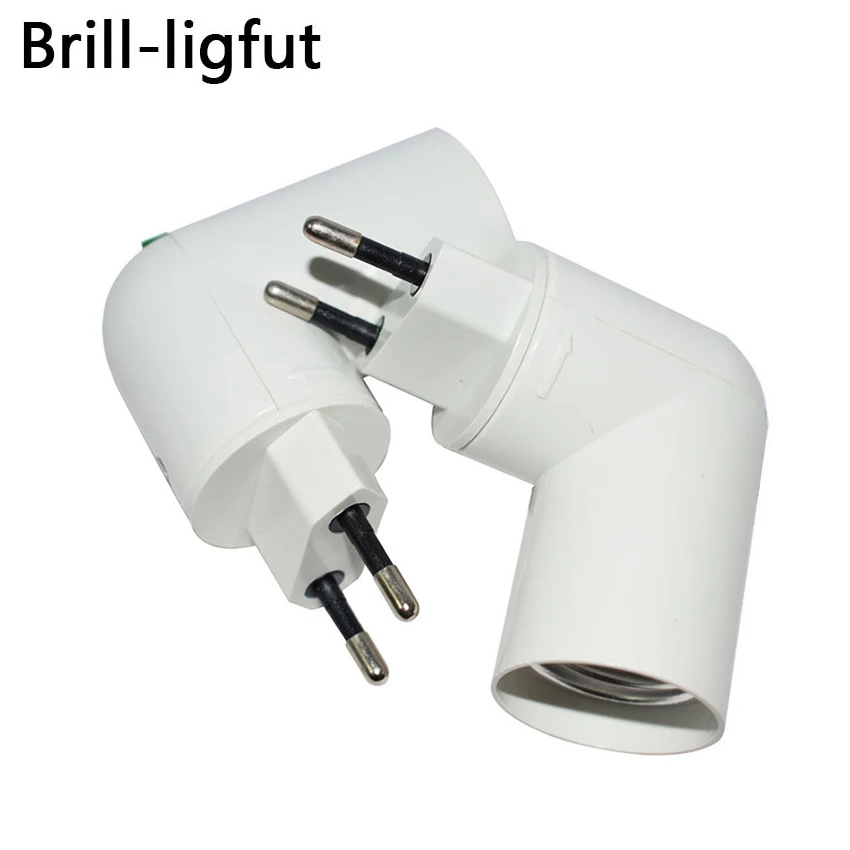 

1 PCS E27 female socket to EU plug adapter with power on-off control switch