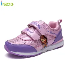 Детские кроссовки для девочек; От 4 до 12 лет обувь для девочек; детская обувь принцессы; модная спортивная обувь; дышащая обувь; европейские размеры 26-37