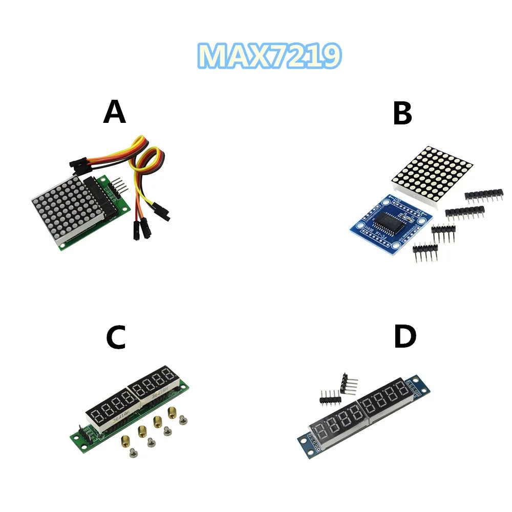

MAX7219 Dot Led Matrix Module MCU LED Display Control Module Kit for arduino DIY KIT