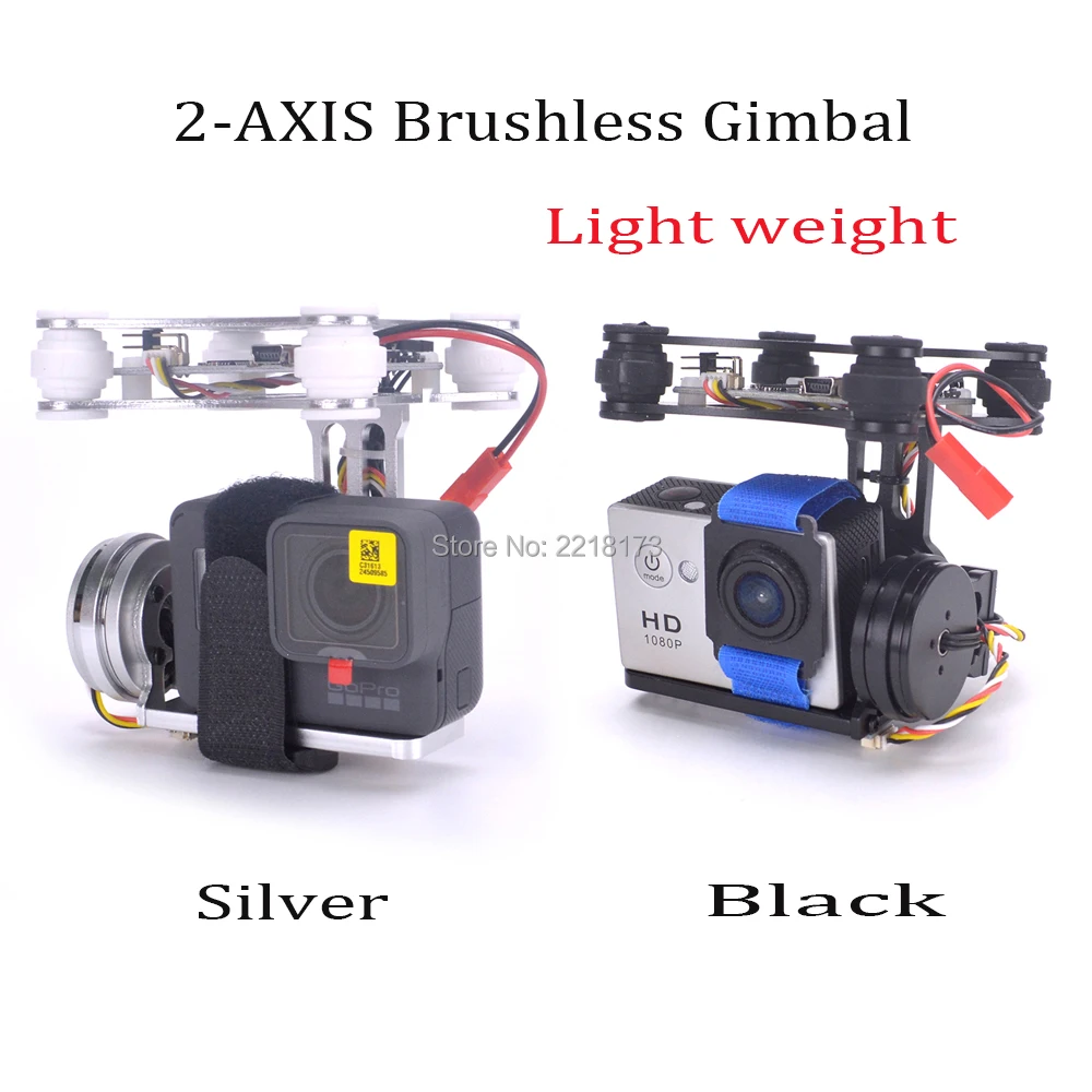 

RTF FPV Lightweight 2-AXIS Brushless Gimbal Board with Sensor Free Debug with 2804 140kv motor For Drone Gopro 3 4 Quadcopter