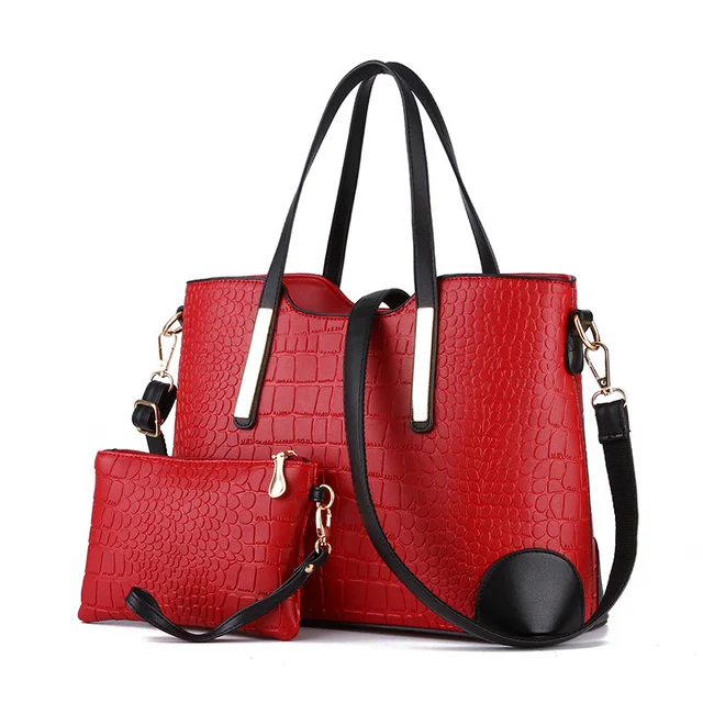 Real Top Stone Women’s Elegant Shoulder Bag Classic Trend For Pu Leather Handbag Messenger And Get A Clutch Wallet