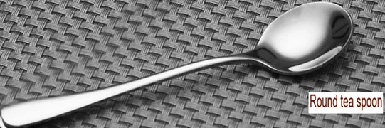 Round tea spoon