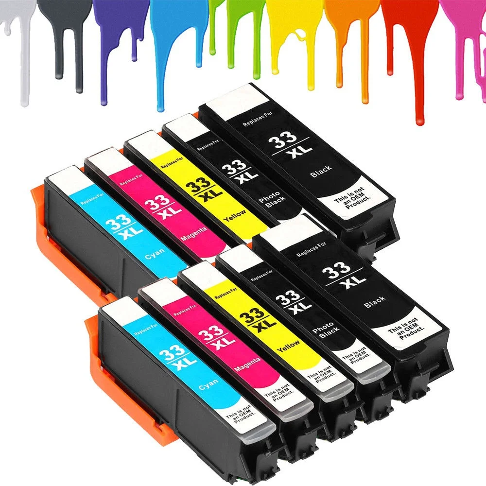 

10x Printer Cartridge Compatible For EPSON XP530 XP540 XP640 XP900 XP530 XP630 XP635 XP830 645