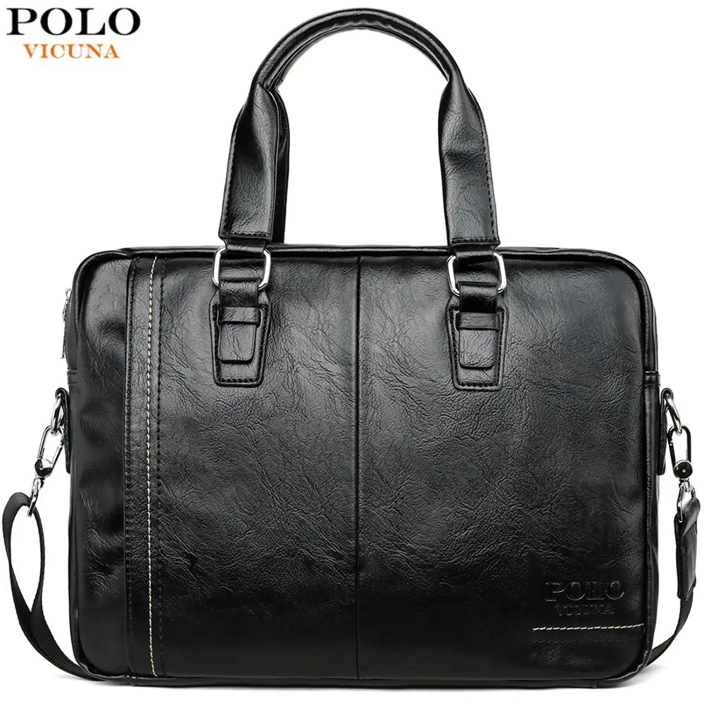 VICUNA POLO New Arrival High Quality Leather Man Messenger Bag Bag Set Brand Men's Briefcases Business Laptop Men Handbag