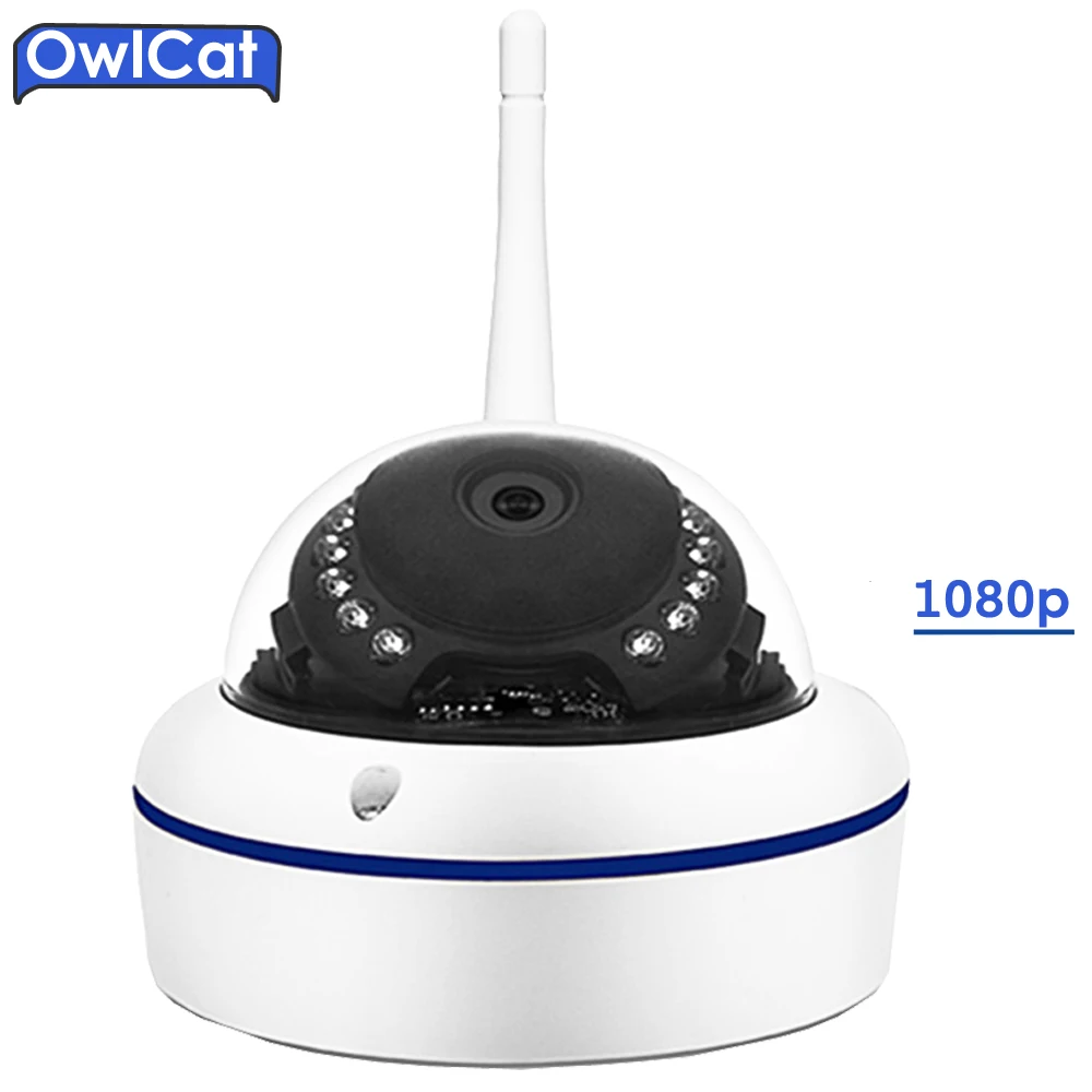 OWLCAT Full HD 1080P Indoor IR Wifi Network Security IP Camera Wireless Smart Dome IR CCTV P2P Android IOS Network CCTV Kamera