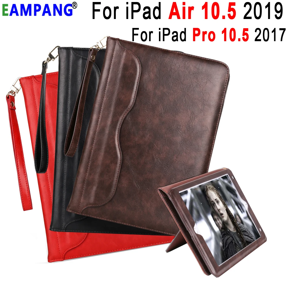 Чехол для Apple iPad Air 10 5 кожаный Смарт-планшет с функцией сна чехол 2019 Pro A1701 A1709 +
