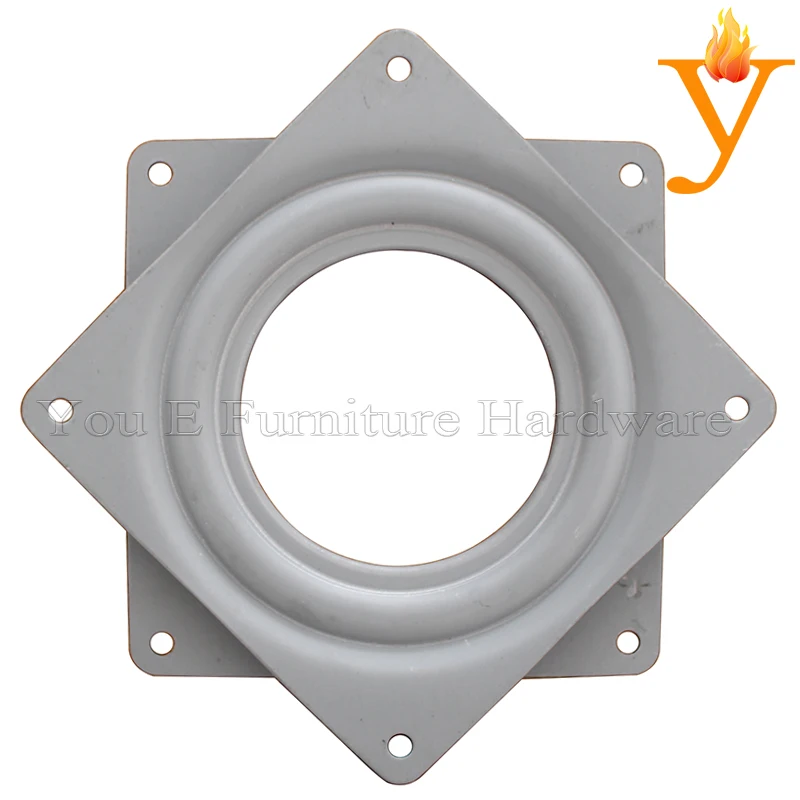 4 Inches Display Turnable Square Metal Lazy Susan Swivel Plate in