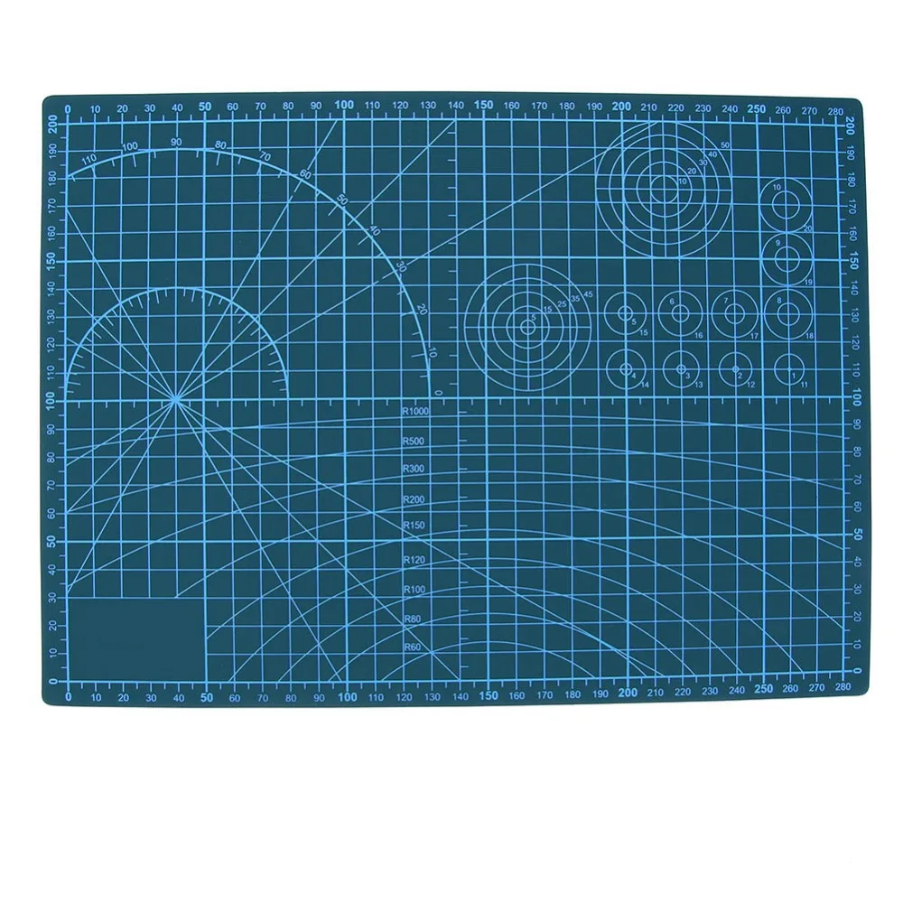 

A4 PVC Self Healing Cutting Mat Fabric Leather Paper Craft DIY Tools Self-Healing Double-Sided Healing Cutting Board Blue
