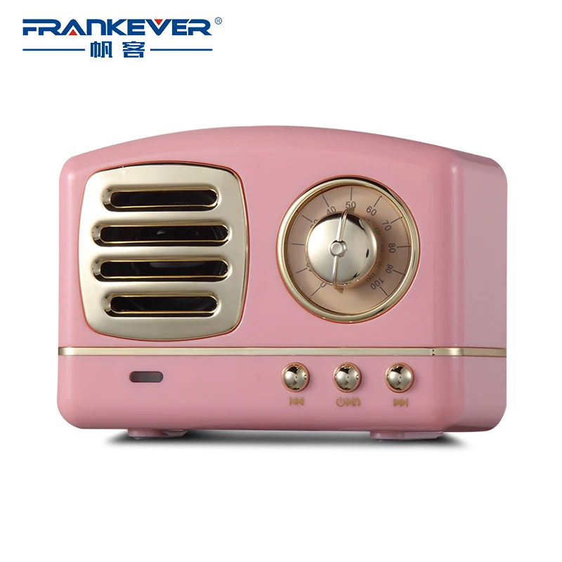 FrankEver Portable Retro Bluetooth Speaker Subwoofer Bass Wireless Speakers With TF USB Hands Free For Mobile Phone | Электроника