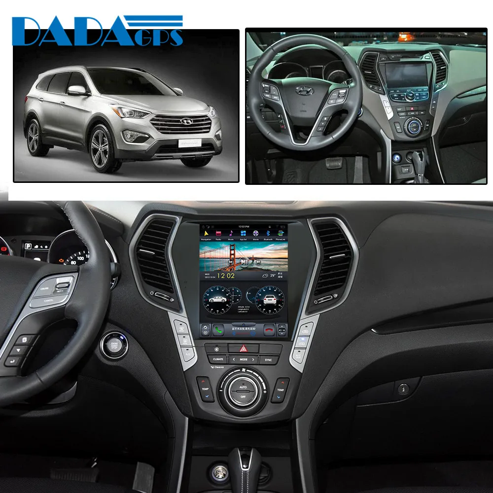 Flash Deal 10.4"Tesla style ISP Screen Android 7.1 Car multimedia Radio player For Hyundai IX45 2013-2018 GPS Map Navigation no dvd 1