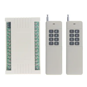 

3000m Wide Range High Power 10A Relay DC 12V 24V 8 CH 8CH Wireless RF Remote Control Switch Transmitter & Receiver