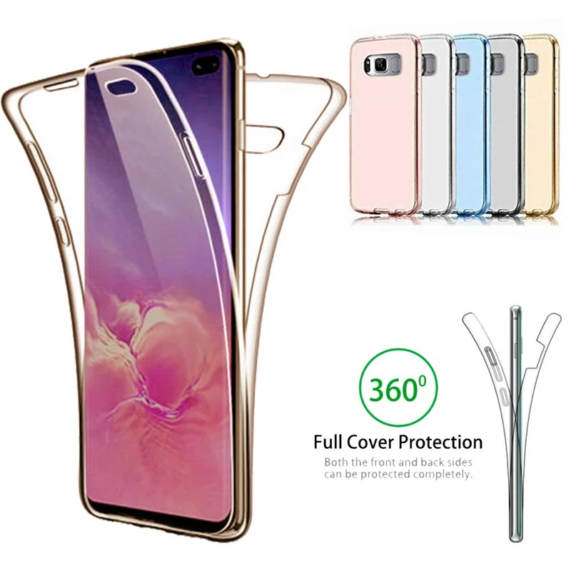 

Double Silicone Case for Samsung Galaxy A50 A40 A30 A10 M10 S10 S9 S8 Plus S6 S7 Edge A6 A8 Plus J4 J6 J8 A7 2018 A750 Cover