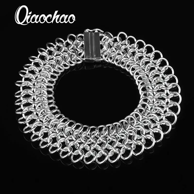 handmade women european charm silver bracelet 2016 wholesale fancy