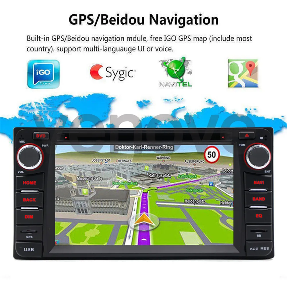 Top 6.2" In Dash Autoradio Car DVD Player GPS Radio For Toyota Corolla 2004~2007 Car Multimedia Player Stereo BT Head Unit 5