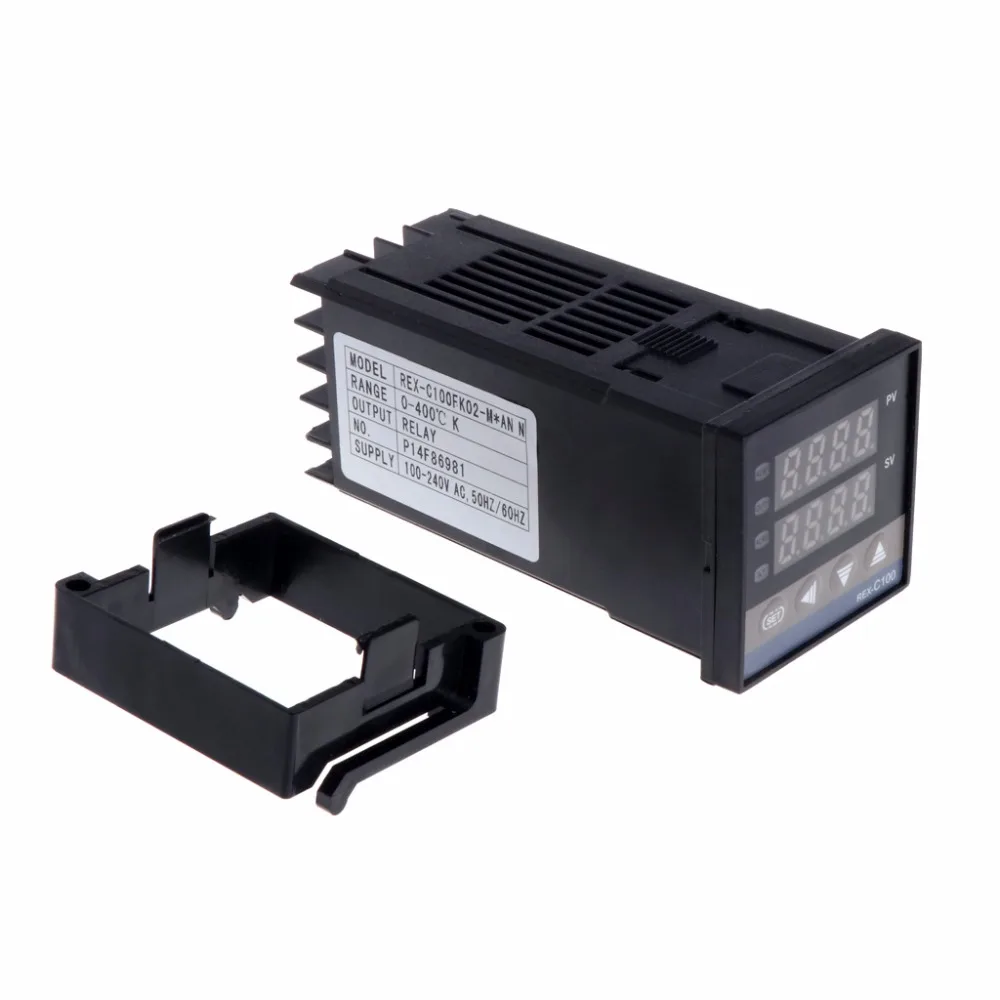 PID цифровой регулятор температуры REX C100 (м) от 0 до 400 градусов Цельсия K Тип Реле
