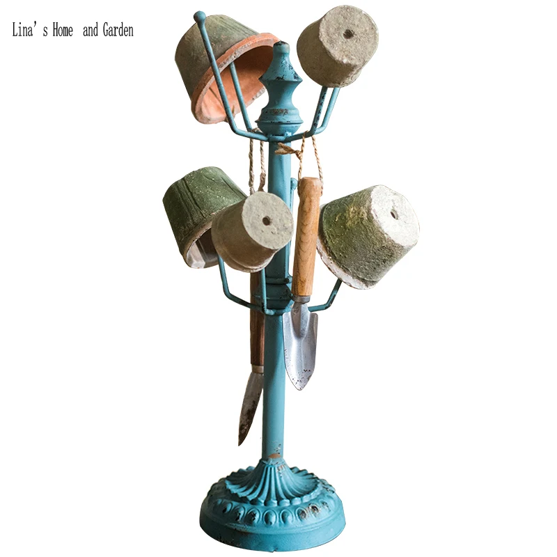 pylons design rustic antique handmade decorative metal shelf (7)