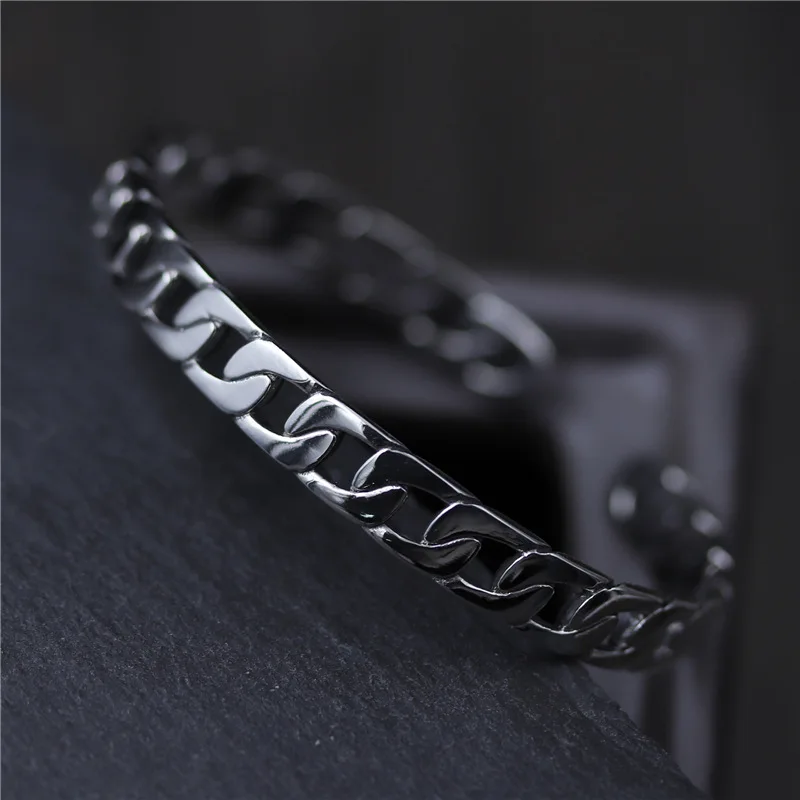 C&ampR Real 925 Sterling Silver bangles for women bracelet whip chain Female open simple Thai Fine Jewelry Adjustable | Украшения и