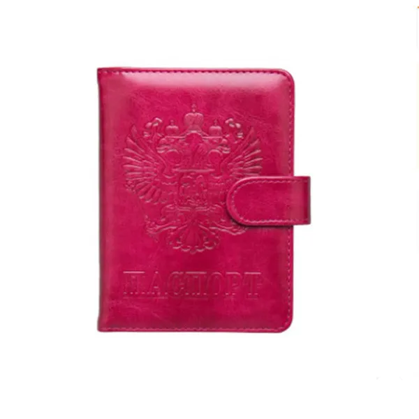 ZOVYYOL Passport Cover Travel Passport Wallet Multi-function Bag the Passport Holder Protector Wallet Card Holder Purse - Цвет: Rose Red 258