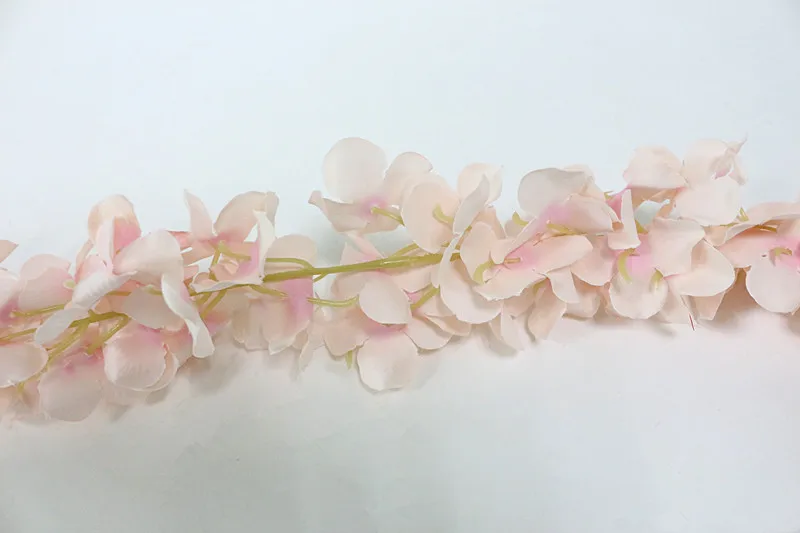 Flone Artificial Wisteria Rattan Silk Flower Simulation Flower Vine Flower Hydrangea  DIY Wedding Party Wall Hanging Decor Art (9)