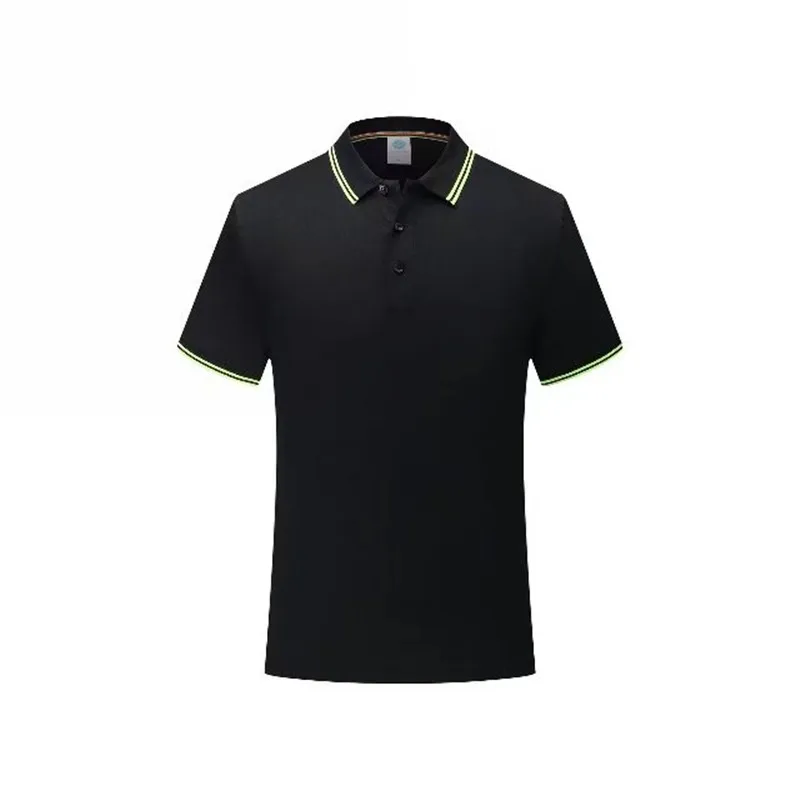 Для тренировок ультра тонкая одежда спортивная уличная Мужская и женская универсальная Поло для гольфа, тенниса с коротким рукавом Поло 7902 - Цвет: black