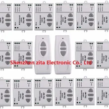 Ac 220 v Интеллектуальная цифровая RF Беспроводная система дистанционного управления для проекционного экрана 2* передатчик+ 16* приемник