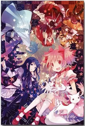 

Puella Magi Madoka Magica Art Wall Decor Silk Print Poster