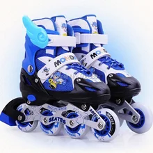 Детские роликовые коньки 8 колес мигает только скейт обувь 8103