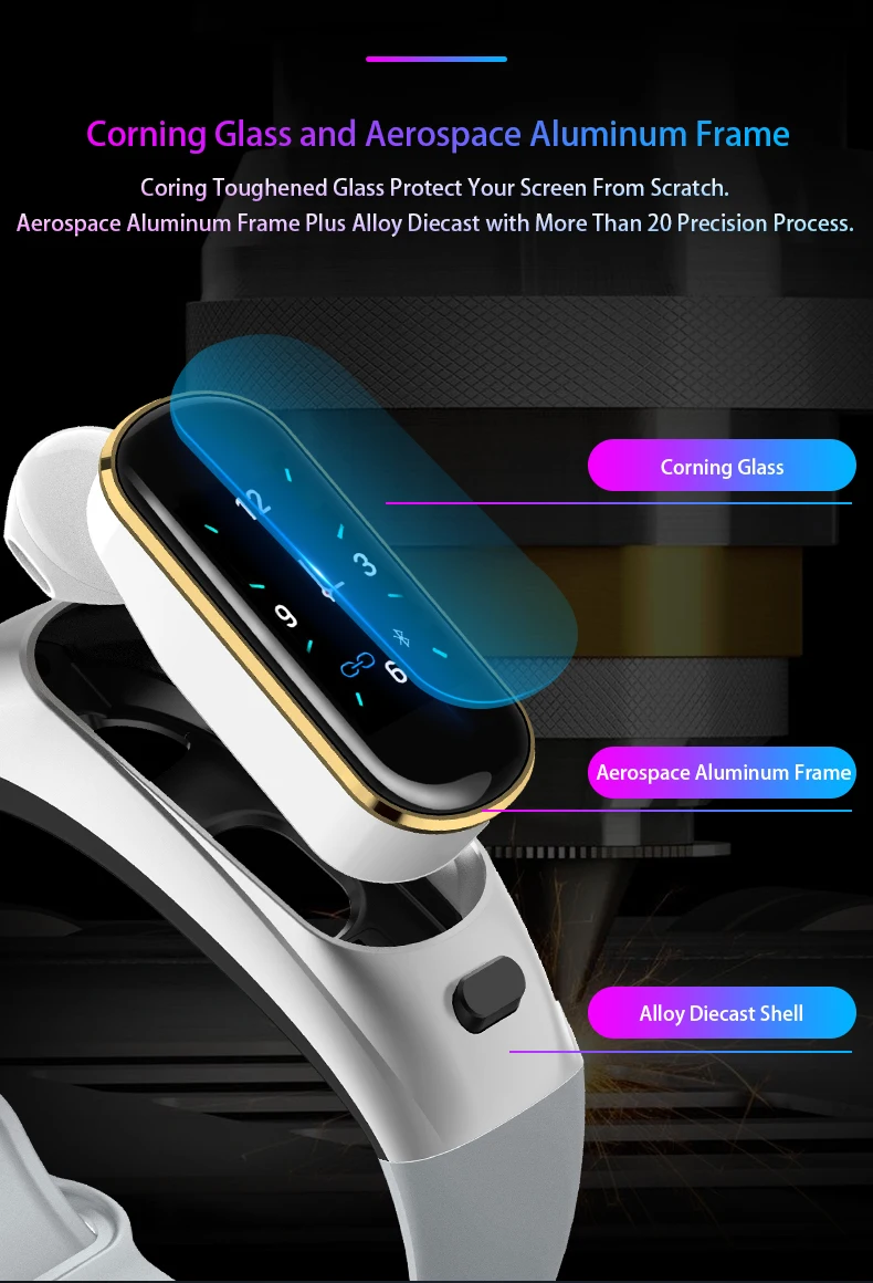 android умные часы Bluetooth беспроводные наушники кровяное давление монитор сердечного ритма умный Браслет для Apple для Iphone H109