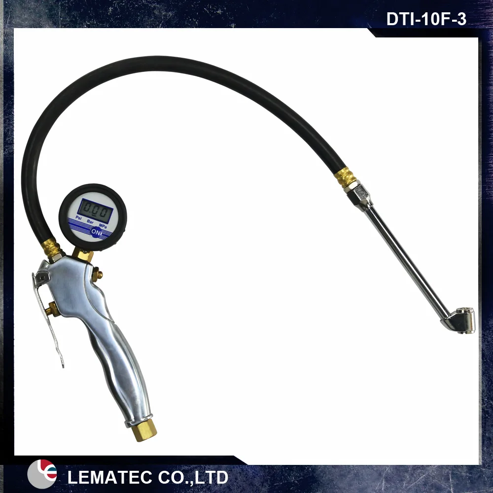 

LEMATEC Digital Tire gauges air pressure gun inflatable portable diagnostic tool tyre inflator with deflator Tire inflator gun