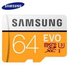 SAMSUNG класс EVO+ 64 Гб карта памяти 64 Гб Micro SD карта 64 Гб SDXC класс 10 C10 UHS TF карта транс флэш Microsd 64 Гб