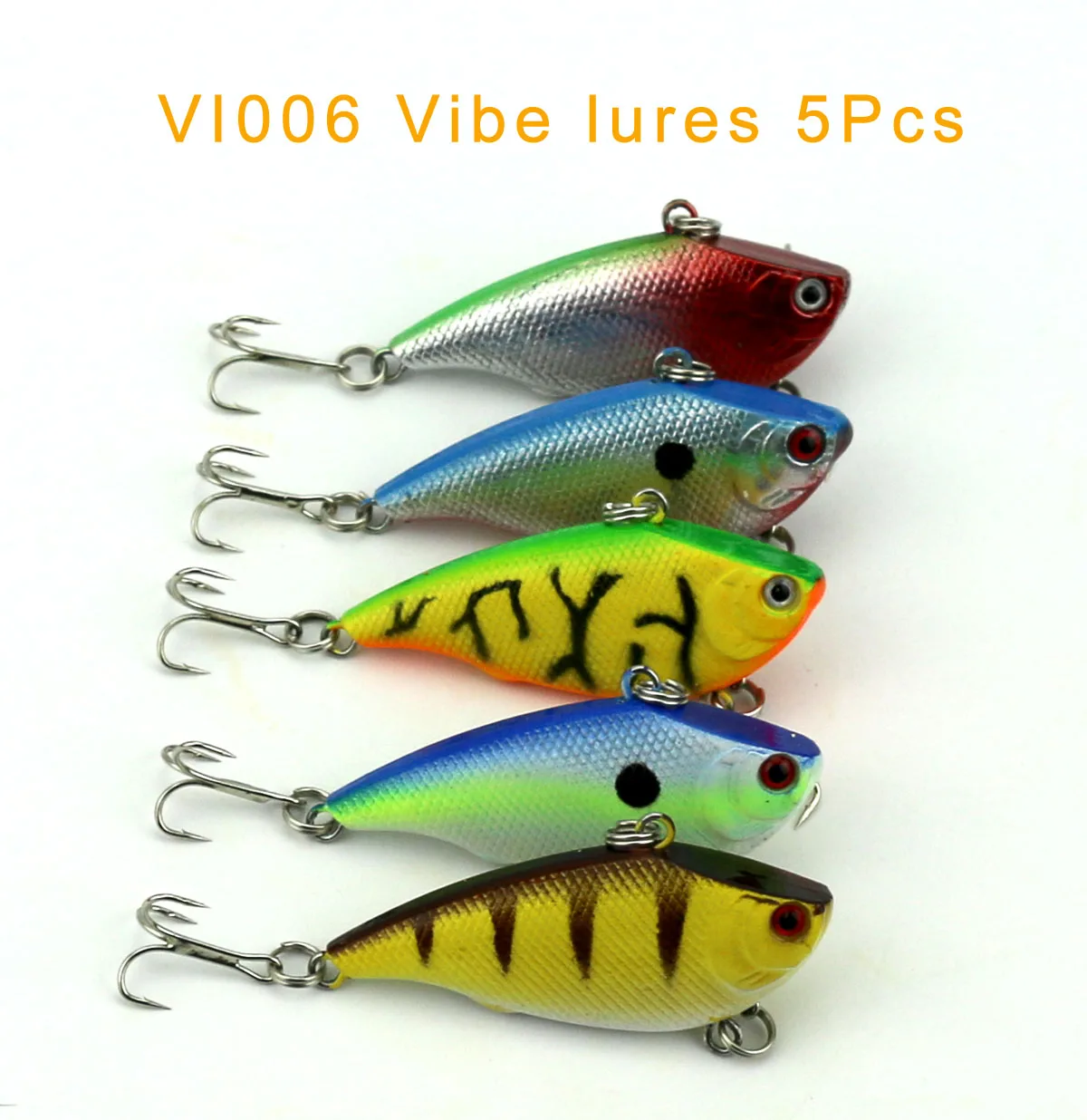 Mix de Metal Plástico Rígido Bait Minnow Iscas Misturadas 8 Sytle Isca Popper Crankbait Pesca Mix 40 Pcs Vib 6 40 pcs mix de metal vib plástico