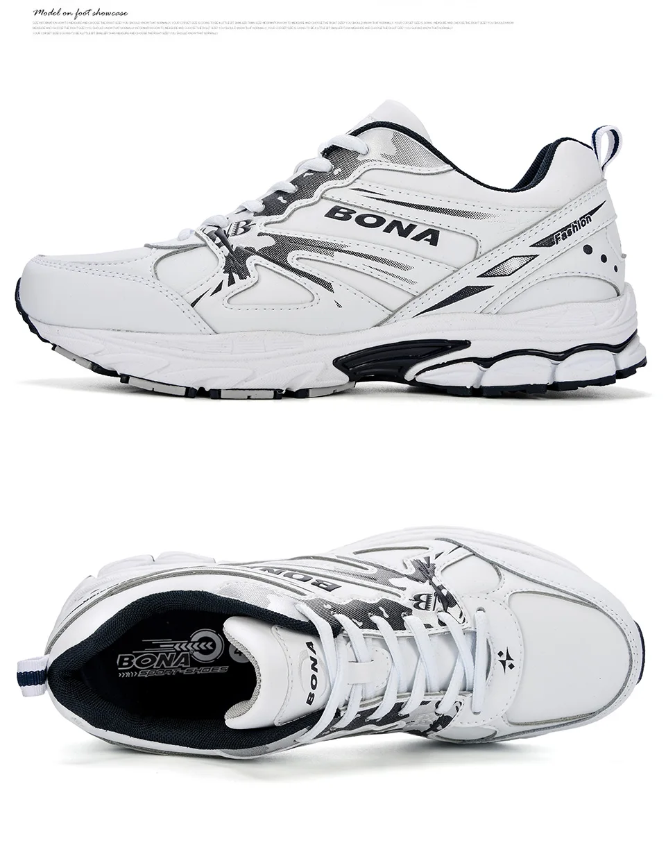BONA/Новинка; дизайнерская обувь для фитнеса и прогулок; обувь для бега; Мужские дышащие кожаные кроссовки; спортивная обувь; Мужская обувь для бега на открытом воздухе