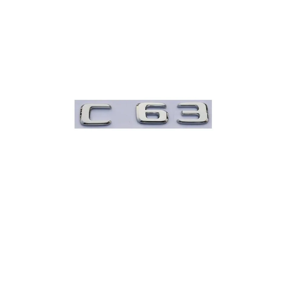 

New Chrome ABS Rear Trunk Letters Badge Badges Emblem Emblems Sticker for Mercedes Benz C63 AMG 2017