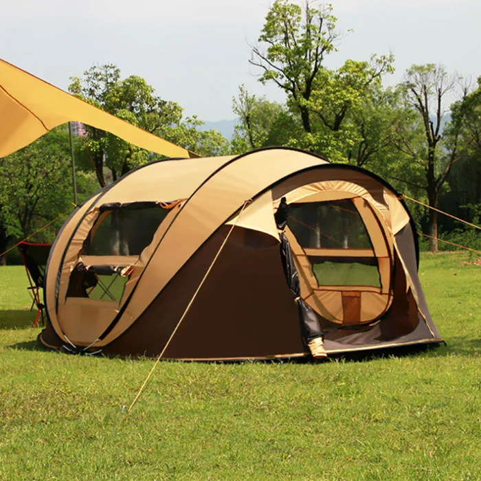 3 4 Person 200*280*120cm Travel Hiking Tents Waterproof Windproof