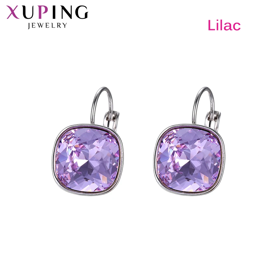 Xuping jóias elegante elegante shinning hoop brincos