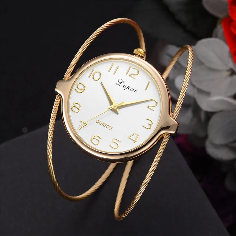Fashion Luxury Brand Quartz Watch Women Bracelet Ladies Quartz Analog Wrist Watch steel band casual New Montre femme 3M28#N (9)
