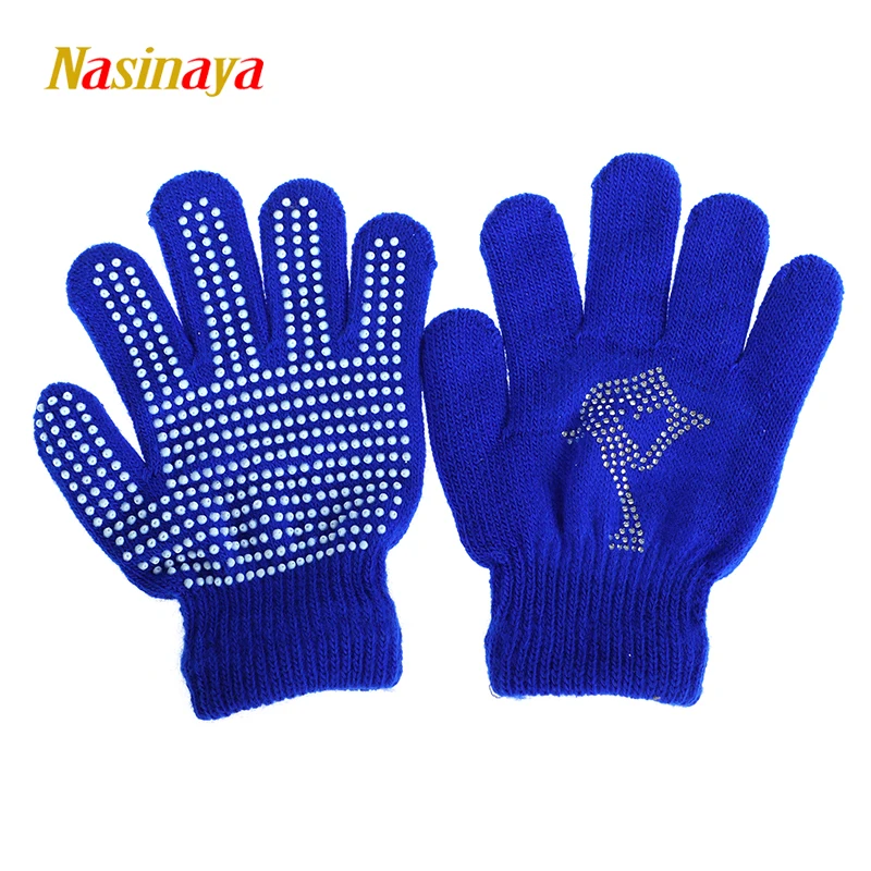 Nasinaya Figure Skating Competition Training Children's Gloves Adult Magic Knitted Gloves Elastic Warm Snow Protective Hands