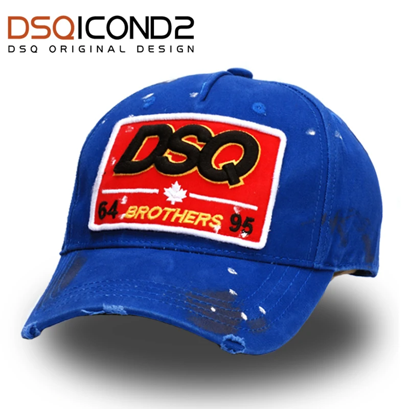 DSQICOND2 عالية جودة العلامة التجارية البيسبول قبعات قبعات سائق الشاحنة Casquette أوم للنساء الرجال gorras خطة قبعات Snapback قبعات قبعات سائقي الشاحنات