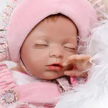 Новые силиконовые куклы для новорожденного спящего ребенка, игрушки для обучения, реалистичные куклы для детей, милые подарки на Рождество и год, коллекция