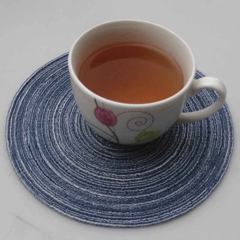 

Round Blue Black Brown Serwetki Table Cloth Plain Liner Table Napkins for Home Hotel Kitchen Table Napkins guardanapo tecid