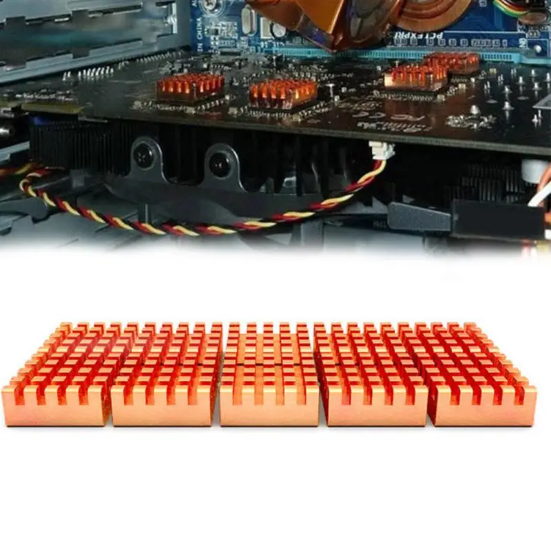 8pcs/Set Copper Heat Sink Back Heatsink Cooler For VGA GPU DDR DDR2
