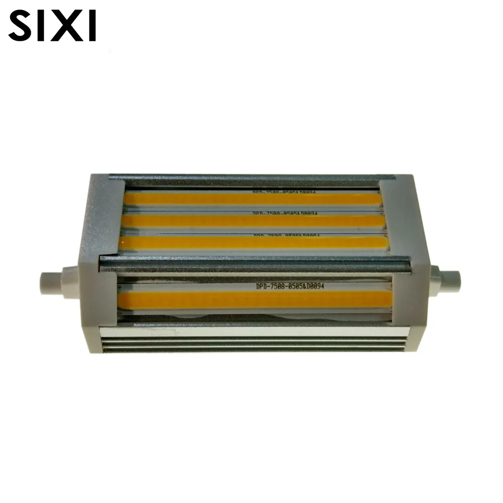 

Dimmable COB R7S 30W J118 118mm lamp bulb NO Fan NO noise replace 300W halogen lamp AC110V 220V