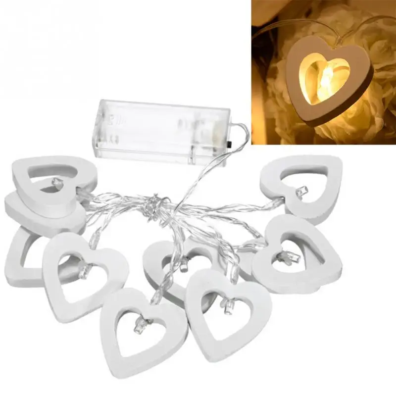 heart string lights battery operated