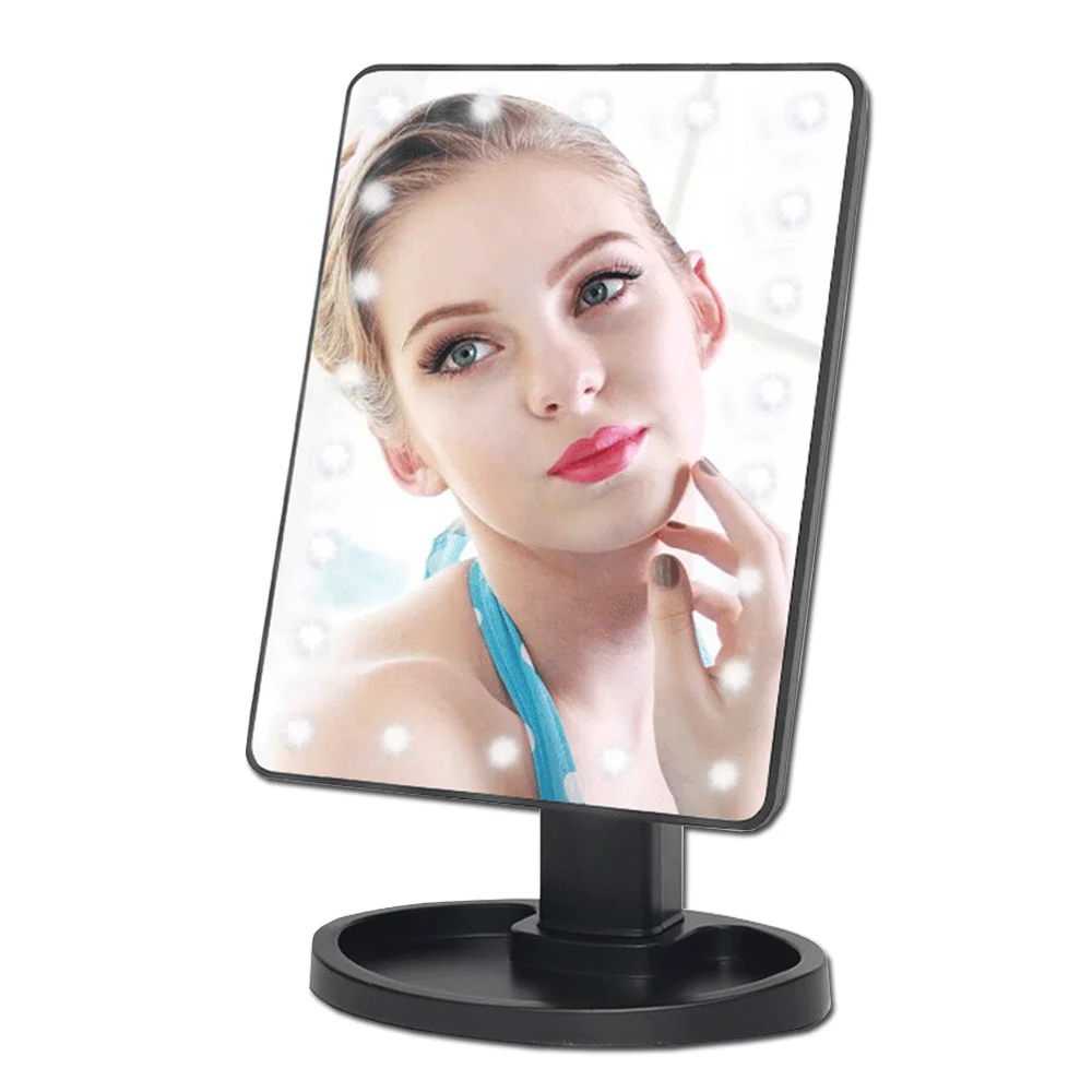 

Portable 180 Degree Rotation Makeup Mirror With Led Light 10X Magnifying Mirror With Suction Cups Vanity Cosmetic Mirror Light